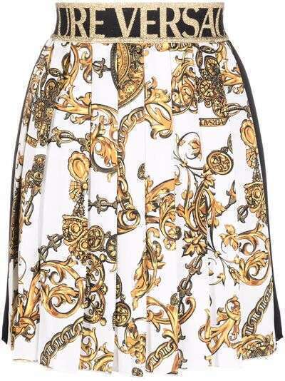 Versace Jeans Couture плиссированная юбка с принтом Barocco
