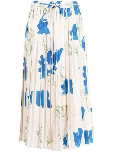 Rejina Pyo плиссированная юбка с цветочным принтом