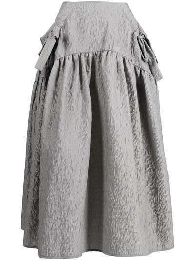 Cecilie Bahnsen Justice smocked midi skirt