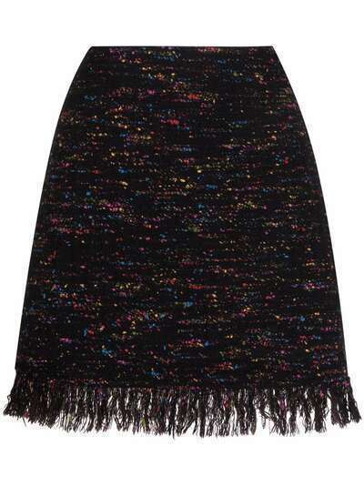 GANNI bouclé-knit skirt