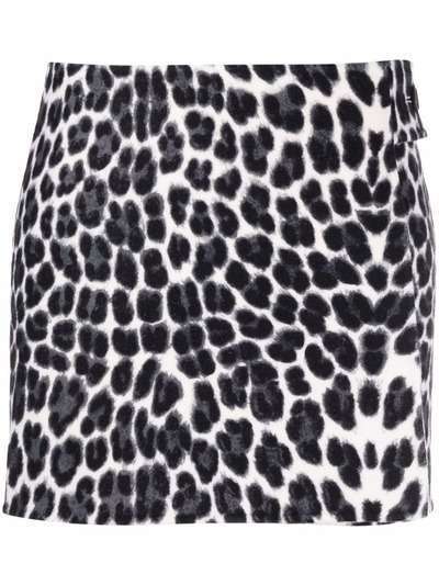 P.A.R.O.S.H. юбка мини с леопардовым принтом
