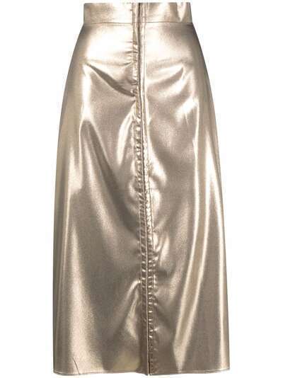 Murmur юбка А-силуэта с эффектом металлик