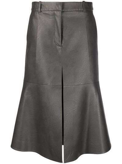 Stella McCartney юбка миди из искусственной кожи