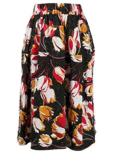 Marni юбка А-силуэта с цветочным принтом