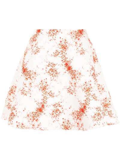 Valentino юбка А-силуэта с цветочным принтом