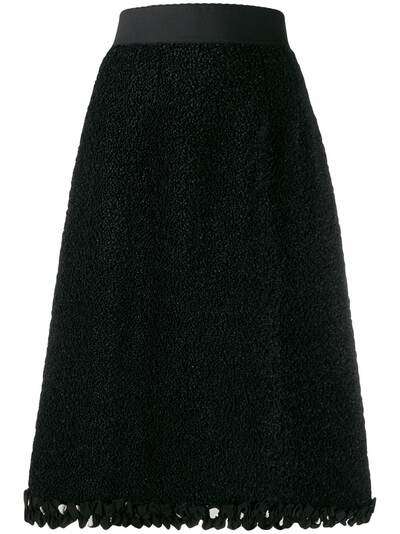 Dolce & Gabbana фактурная юбка А-силуэта