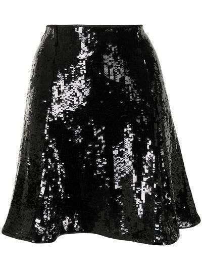 Emporio Armani декорированная юбка А-образного силуэта