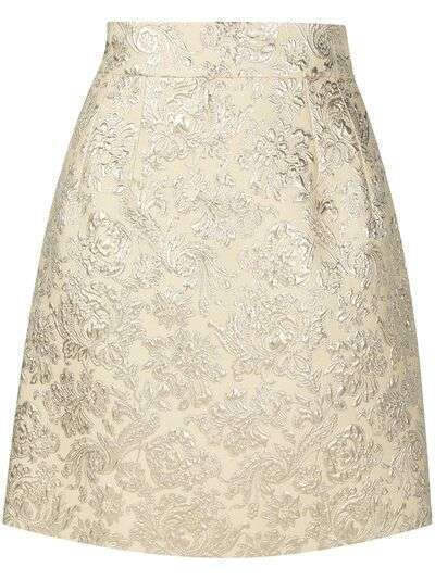 Dolce & Gabbana жаккардовая юбка А-силуэта