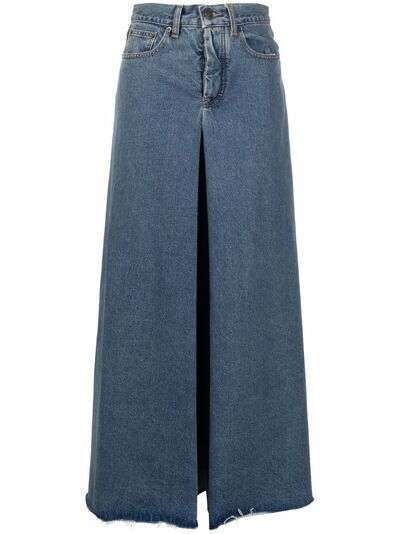 Maison Margiela джинсовая юбка со складками