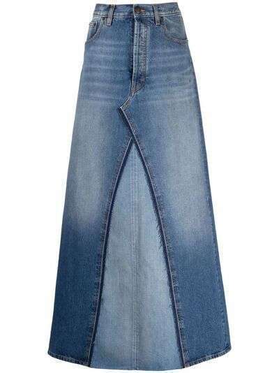 Maison Margiela джинсовая юбка в двух тонах