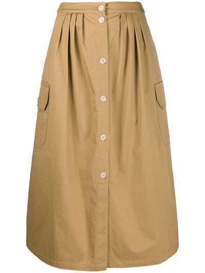 Semicouture юбка миди с карманами карго