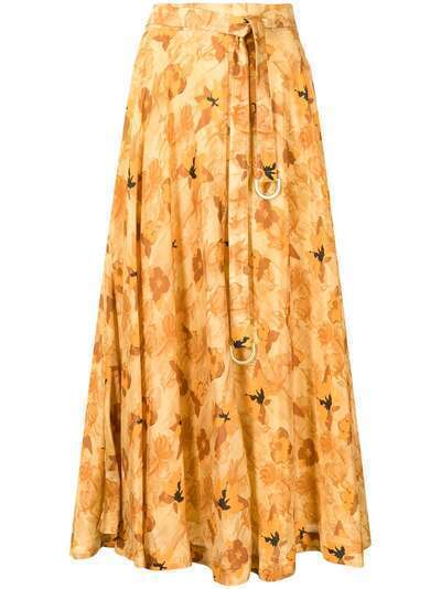 Rejina Pyo юбка с цветочным принтом и завязками