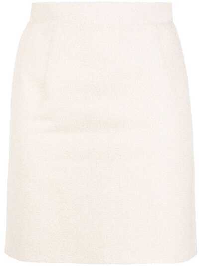 Loulou твидовая юбка мини с завышенной талией