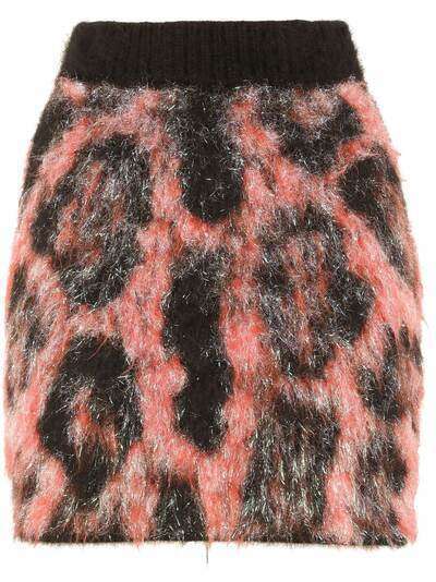 Dolce & Gabbana юбка с завышенной талией и леопардовым принтом