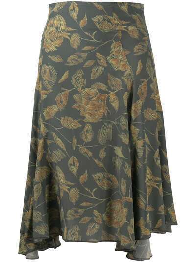 Charlotte Knowles юбка миди с цветочным принтом