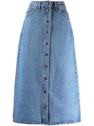 12 STOREEZ джинсовая юбка миди