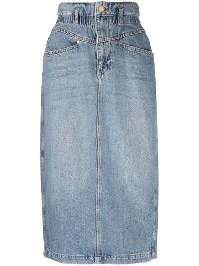 Essentiel Antwerp джинсовая юбка-карандаш с завышенной талией