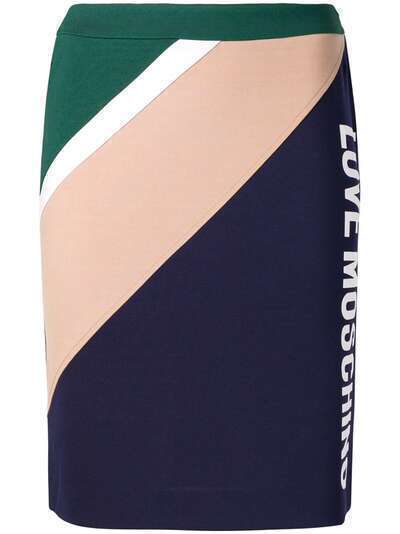 Love Moschino юбка-карандаш в стиле колор блок