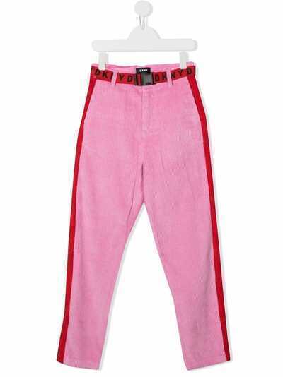 Dkny Kids вельветовые брюки с поясом