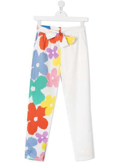 Stella McCartney Kids брюки с цветочным принтом