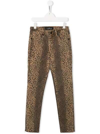 John Richmond Junior джинсы с леопардовым принтом