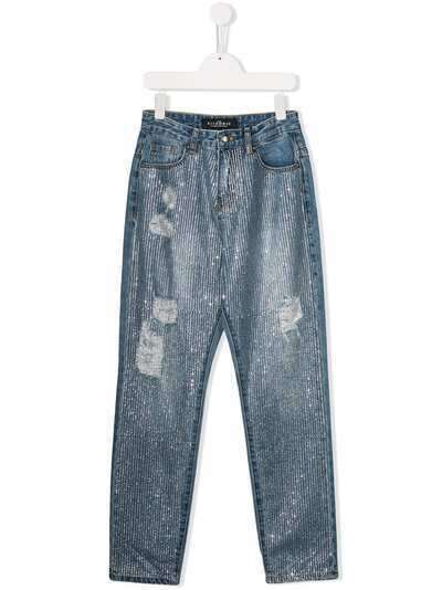 John Richmond Junior декорированные джинсы