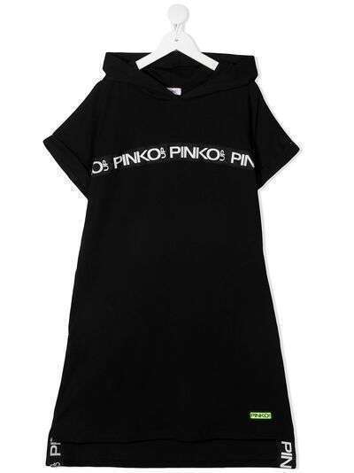 Pinko Kids платье-толстовка с логотипом