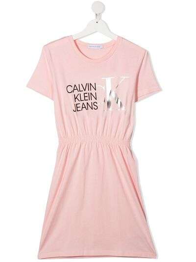 Calvin Klein Kids платье с логотипом