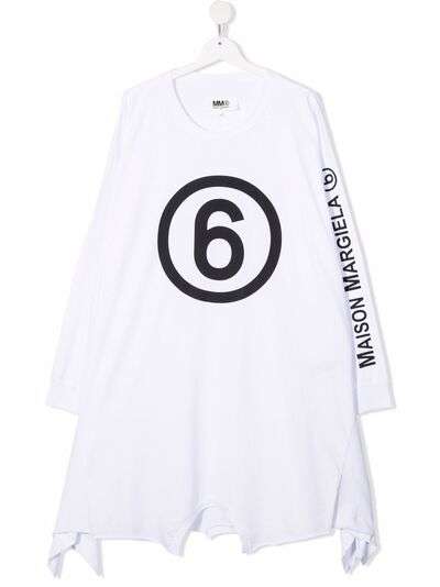 MM6 KIDS платье-футболка с логотипом