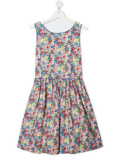 Ralph Lauren Kids двубортное платье с цветочным принтом