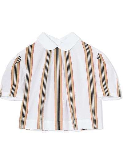 Burberry Kids блузка в полоску Icon Stripe