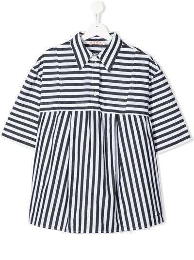 Marni Kids рубашка Camicia в полоску