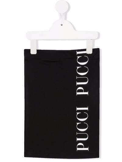 Emilio Pucci Junior юбка мини с логотипом