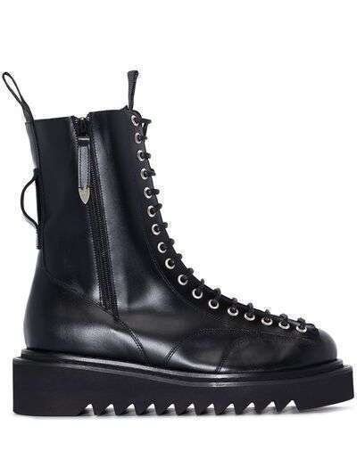 Toga lace-up boots