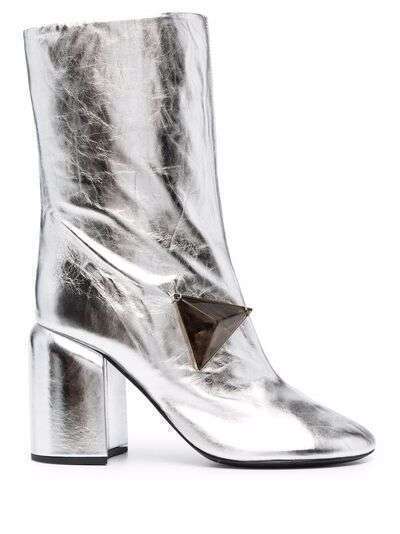 Jil Sander 90mm crystal-embellished ankle boots