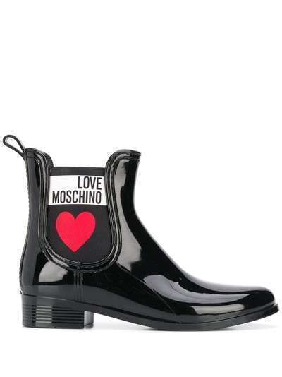 Love Moschino непромокаемые ботинки с принтом