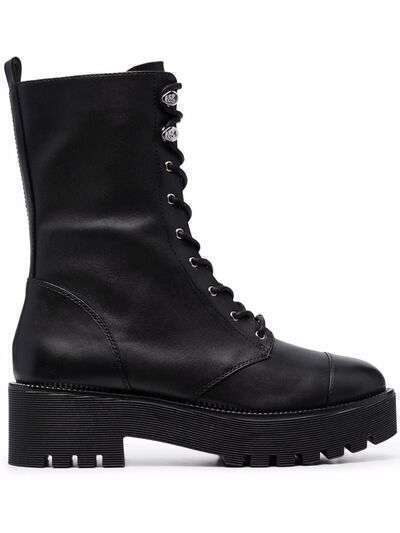 Michael Michael Kors Bryce leather platform combat boots