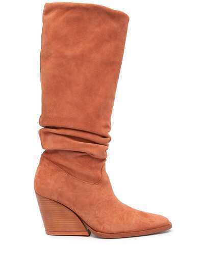 Kenzo ruched-detail knee-length boots