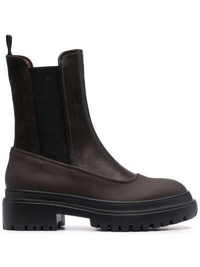L'Autre Chose ankle-length leather boots