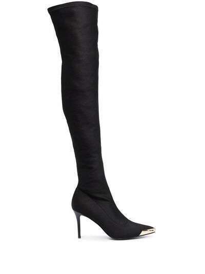 Versace Jeans Couture ботфорты с заостренным носком