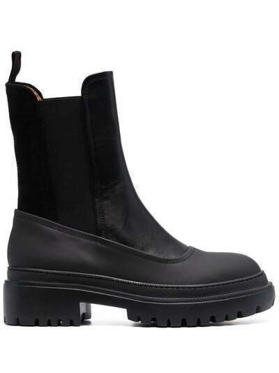 L'Autre Chose ankle-length leather boots