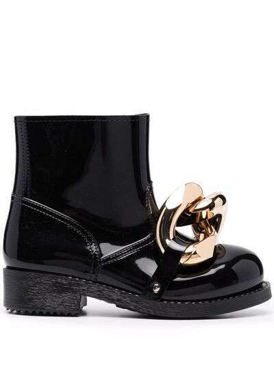 JW Anderson chain-embellished ankle boots