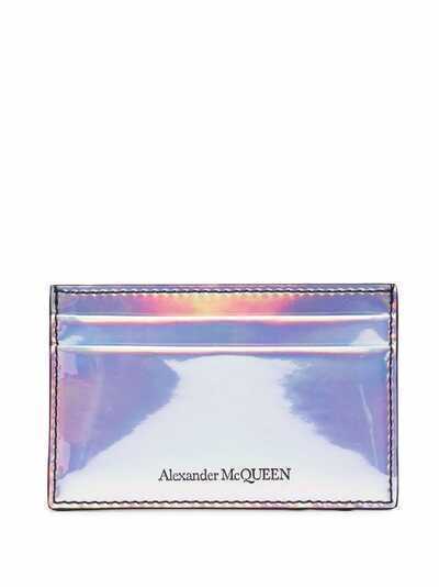 Alexander McQueen картхолдер с тисненым логотипом