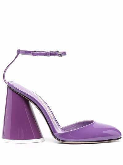 The Attico 'Luz' slingback leather pumps