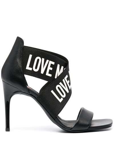 Love Moschino туфли с логотипом и перекрестными ремешками