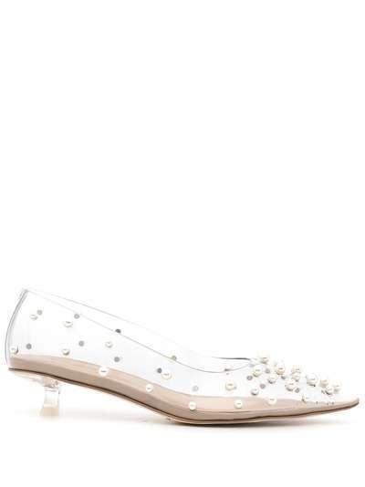 Cult Gaia Roxy pearl-embellished pumps