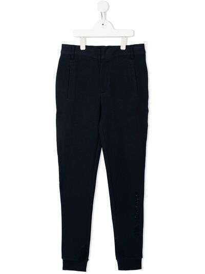 Karl Lagerfeld Kids TEEN straight-leg cotton-blend trousers