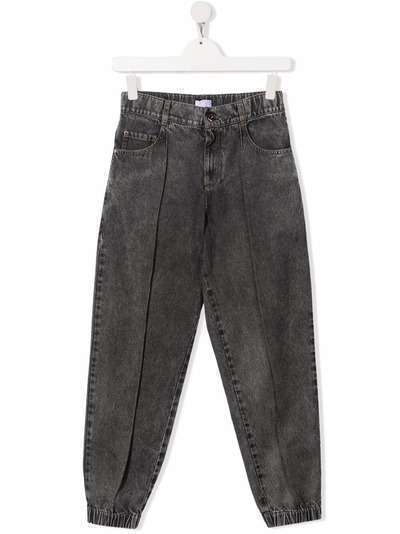 Brunello Cucinelli Kids джинсы с эластичным поясом