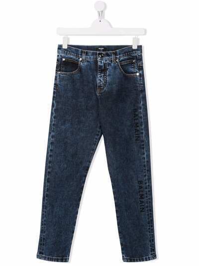 Balmain Kids прямые джинсы