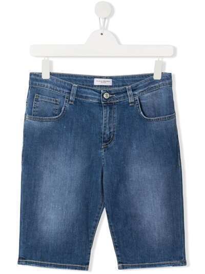 Paolo Pecora Kids джинсовые шорты с эффектом потертости